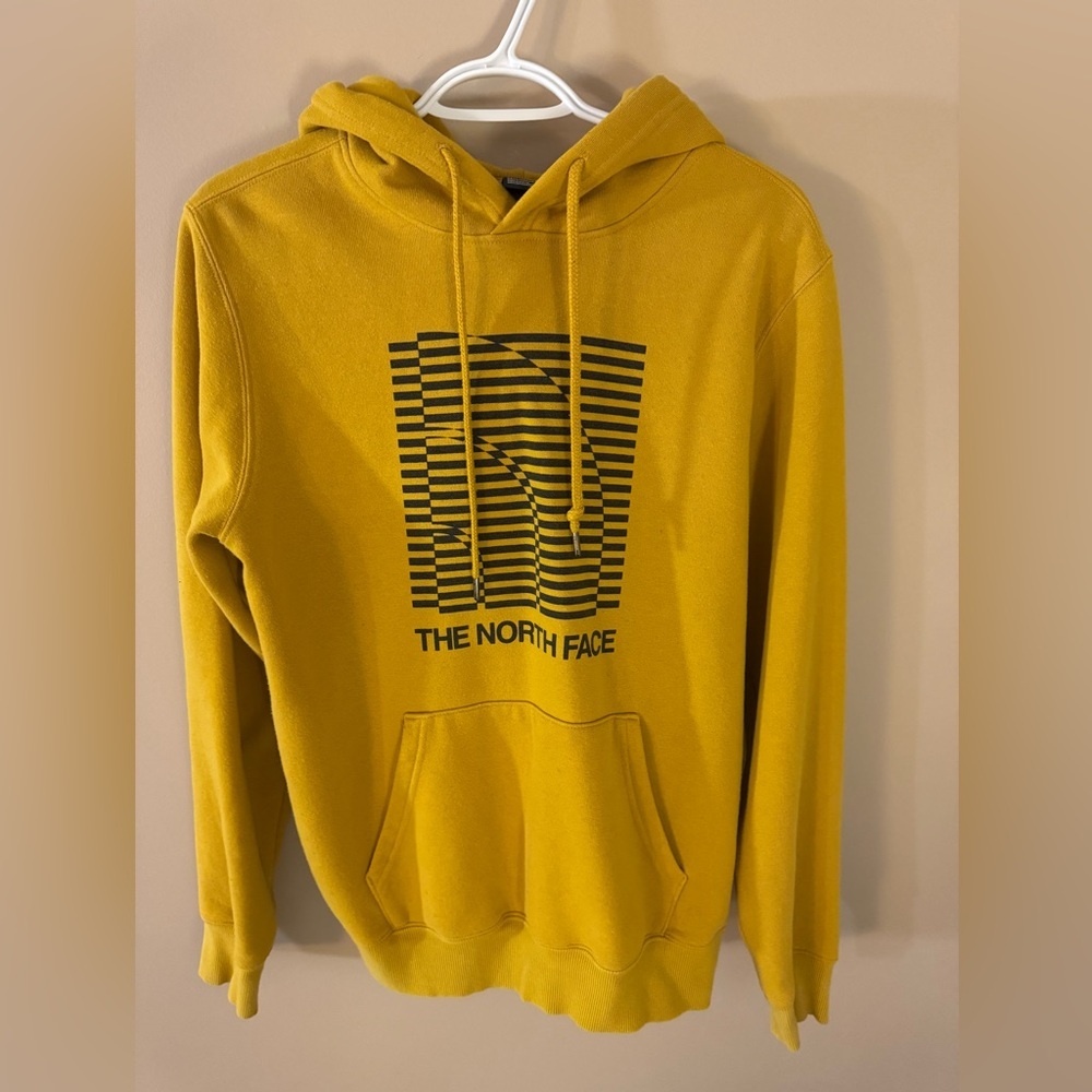 The North Face yellow hoodie